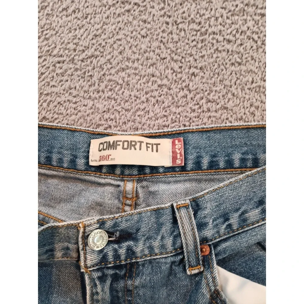 Levis 560 Comfort‎ Fit Jeans Men 33x34 Relaxed Tapered Blue Denim